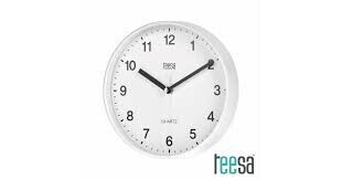Relógio de Parede Redondo Branco 20cm TEESA TSA0038