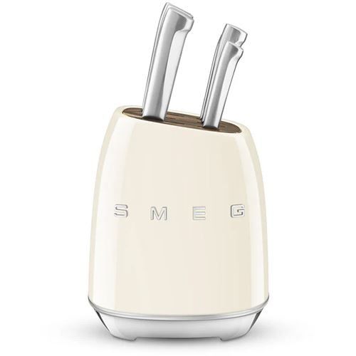SMEG - Bloco de Facas Anni 50 Creme KBSF02CR