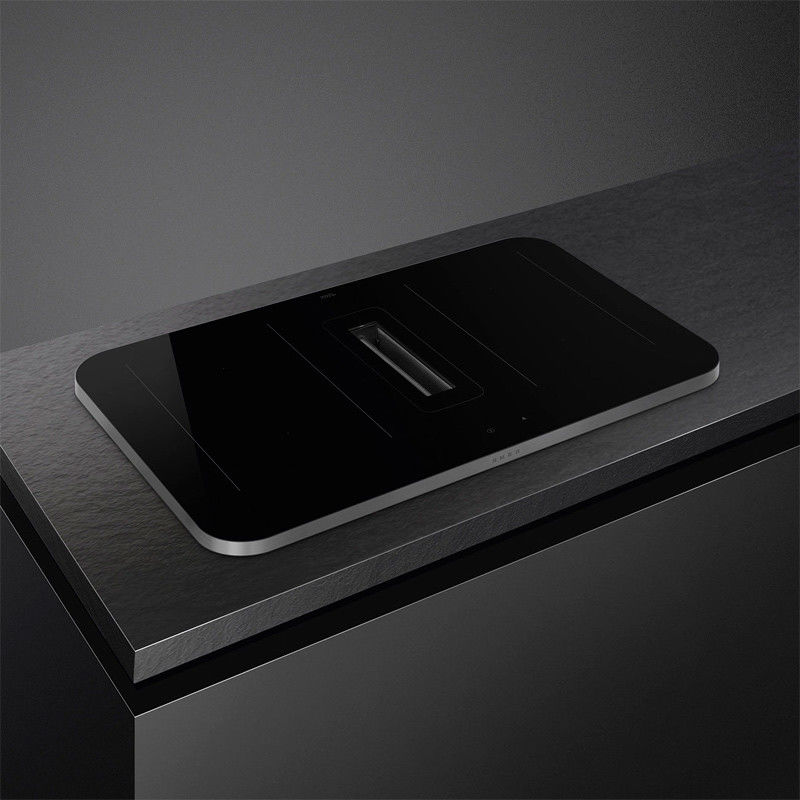 PLACA SMEG HHSL7844X COM EXAUSTOR ISOLA ALTA MOLDURA INOX 83CM