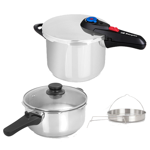 Orbegozo Panelas de Pressão 4+6L Inox HP 4566