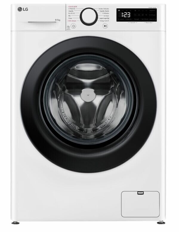 Máquina de Lavar e Secar LG F2DR5S8S6W 5/8Kg 1200RPM Classe E