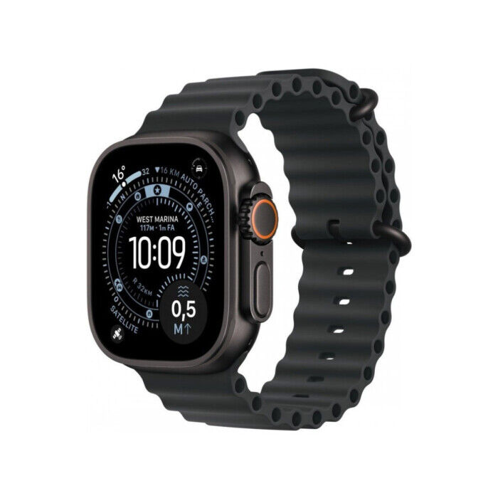  Apple Watch Ultra 3 GPS + Cellular 49mm Titânio Preto c/ Bracelete Ocean Preto