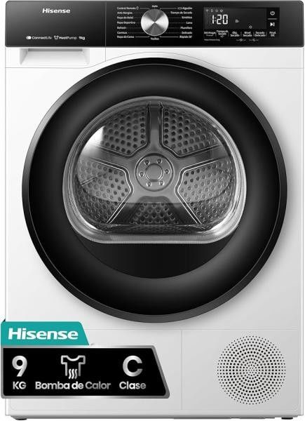 Máquina de Secar Roupa Hisense DH3S902BWCC 