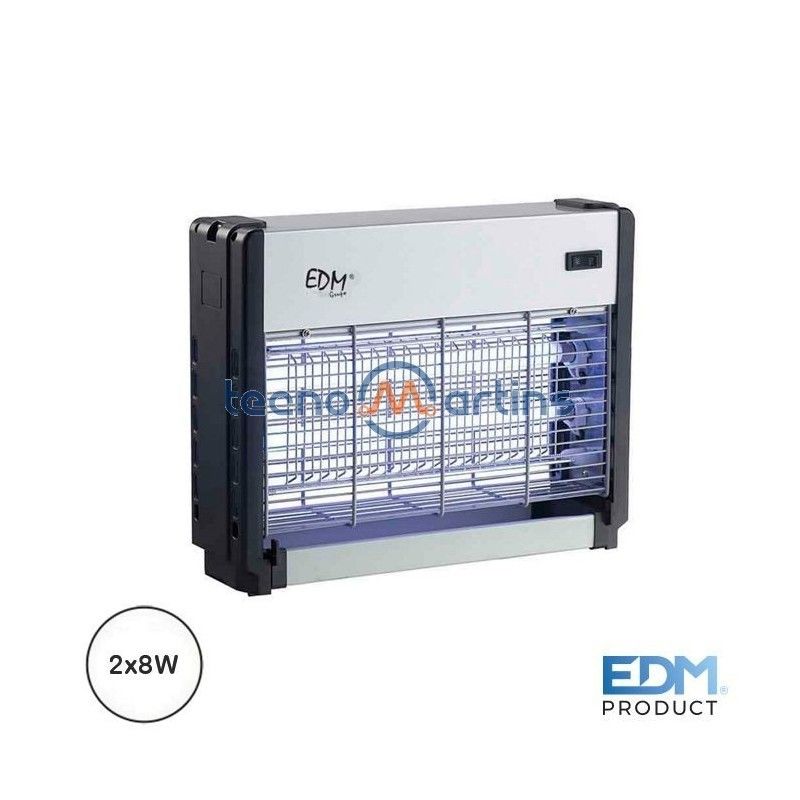 MATA INSETOS PROFESSIONAL ELETRÓNICO 2X8W ÁREA DE COBERTURA 20M2 LUZ ACTINICA MEDIDAS:25X34X7,5CM  EDM