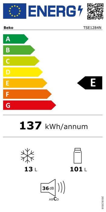 Mini-Frigorífico Beko TSE1284N