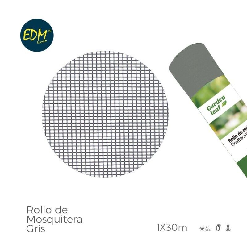 ROLO DE REDE MOSQUITEIRA CINZA 1,50X30MTS
