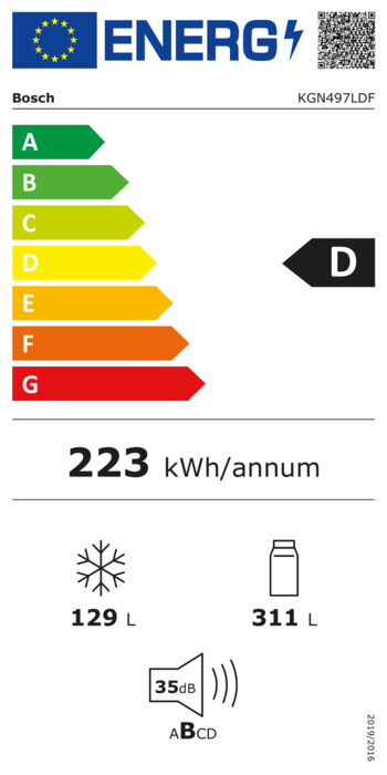 Frigorífico Combinado Bosch KGN497LDF