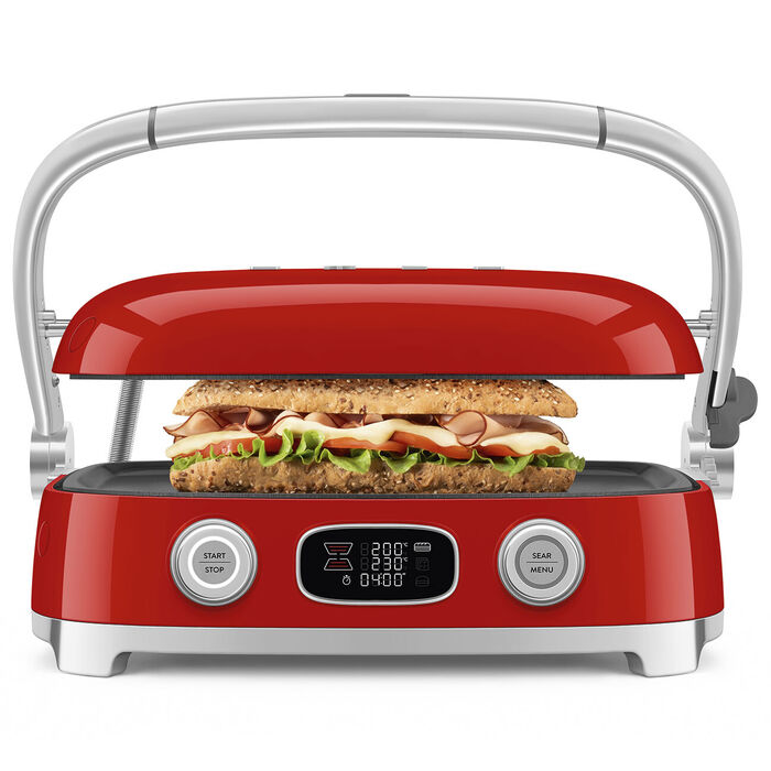 Tostadeira Multiuso Smeg MGF01RDEU Vermelho