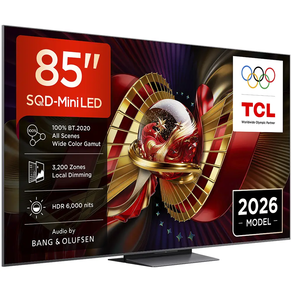 Televisão Smart TV TCL C8L Series 85C8L (2026) 85"/216cm SQD-Mini LED 4K UHD Google TV