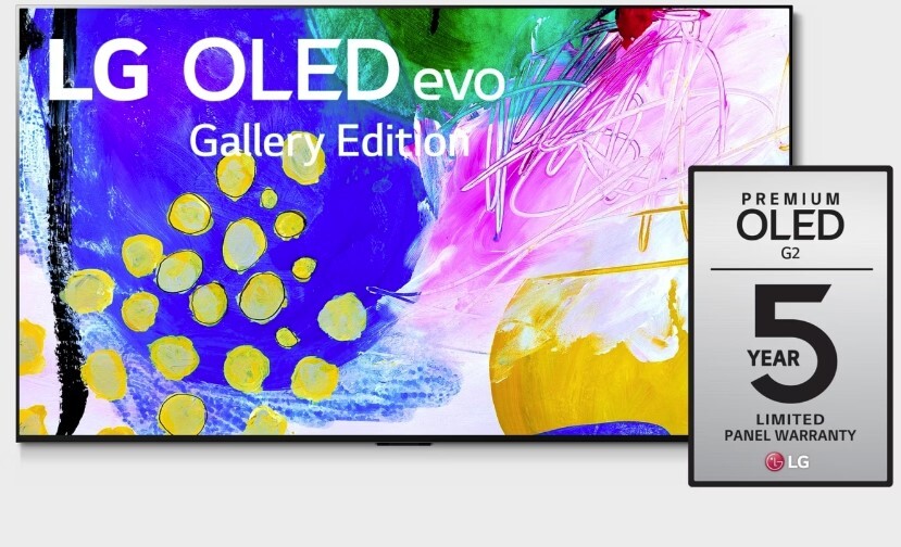 LG OLED evo TV 4K, série G2, Gallery Edition, Processador α9 Gen5