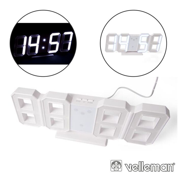 Relógio LED de Parede ou Base VELLEMAN