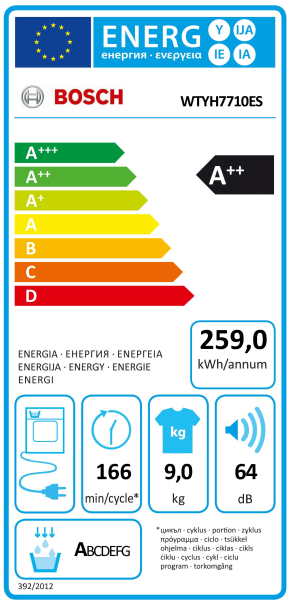 Máquina Secar Roupa Bosch WTYH7710ES