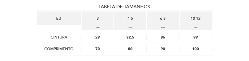 tamanhos