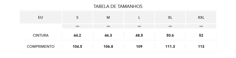 tamanhos