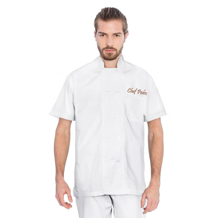 Chef jacket Cayenne - Unisex - White - Personalized