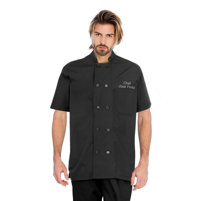 Chef jacket Cayenne - Unisex - Black - Personalized