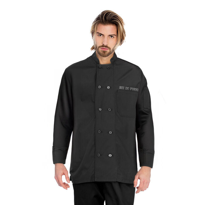 Chef jacket Roast - Unisex - Black - Personalized
