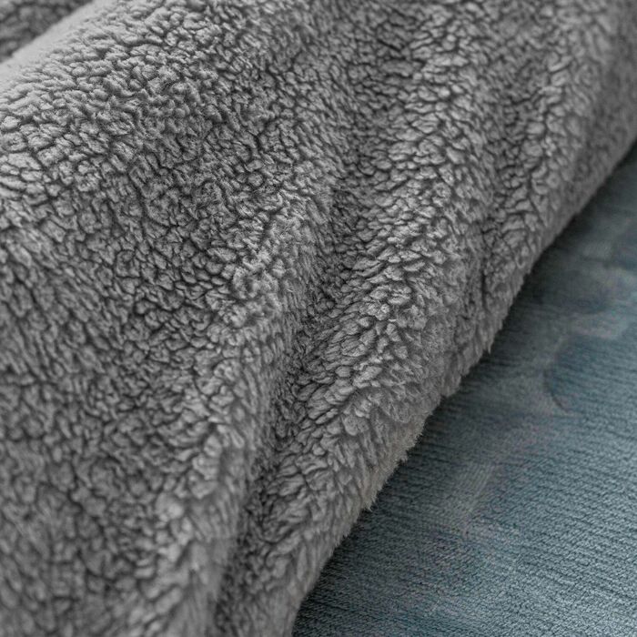Coral fleece comforter Borreguito Apalaches - Blue