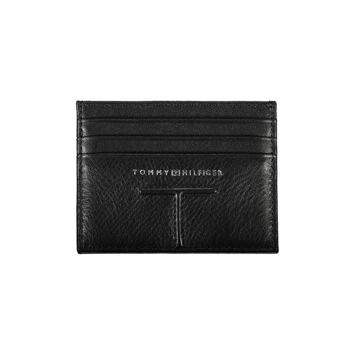 TOMMY HILFIGER - Porta cartões em pele - Homem - Preto