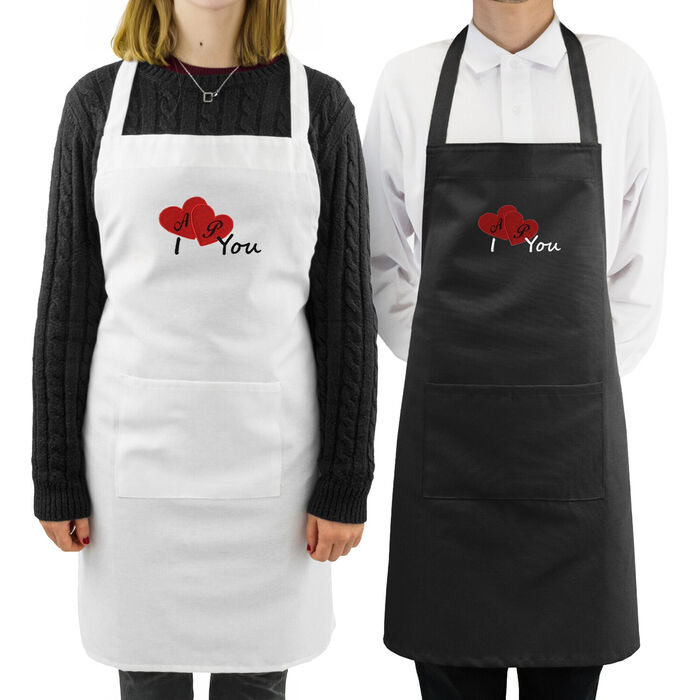 Aprons set I Love You - Personalized