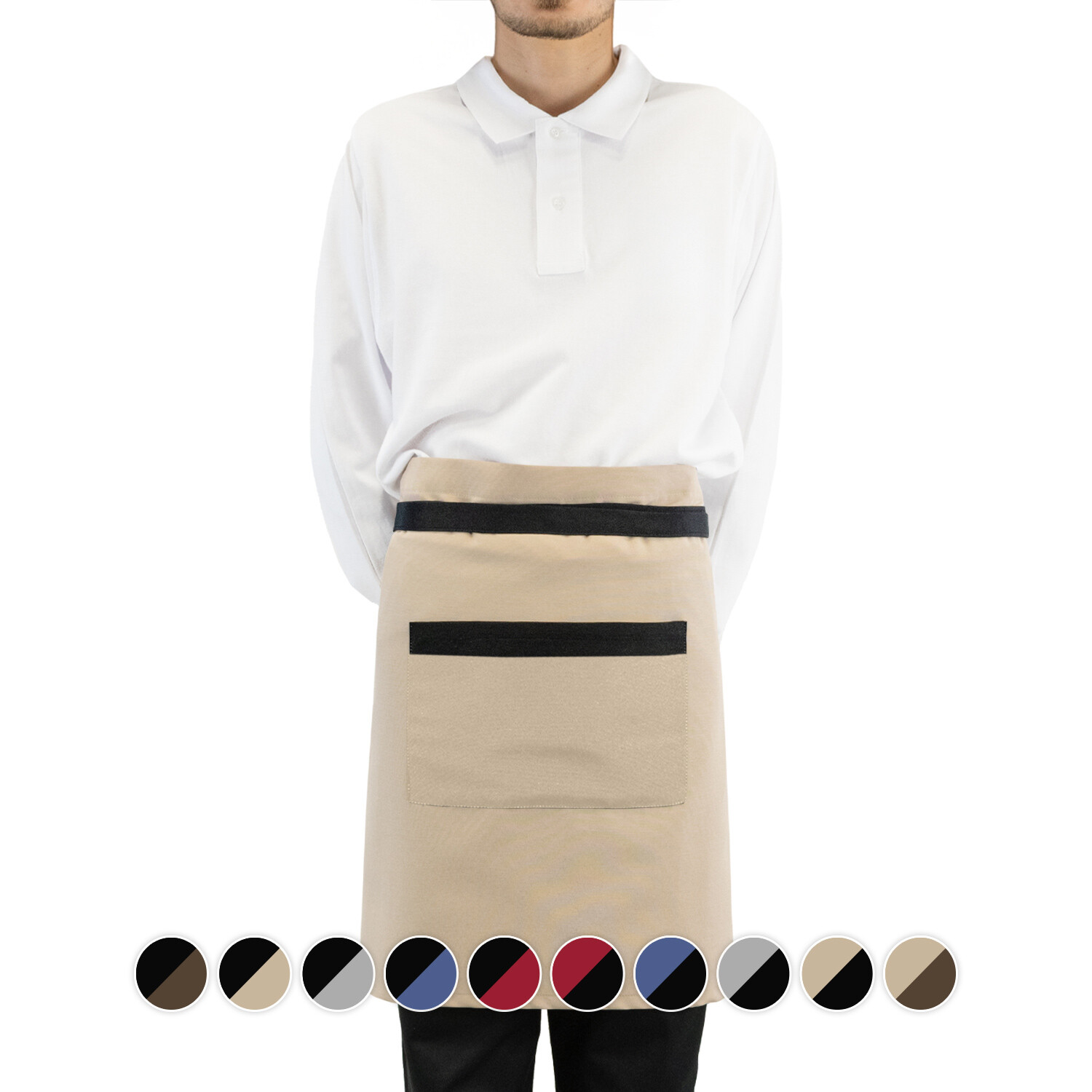 FYL - Prime bicolor stain-resistant waist apron - Unisex