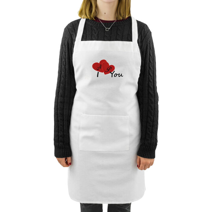 Aprons set I Love You - Personalized