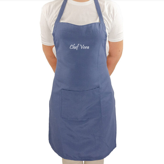 Blue chest apron - Personalized