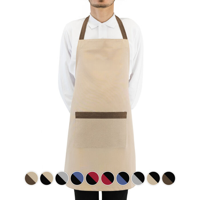 FYL - Prime bicolor stain-resistant chest apron - Unisex