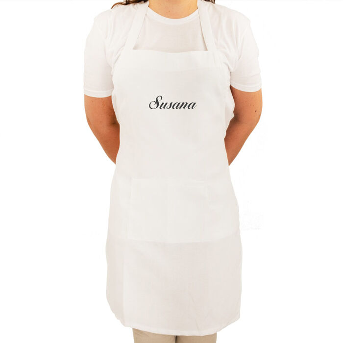 White chest apron - Personalized