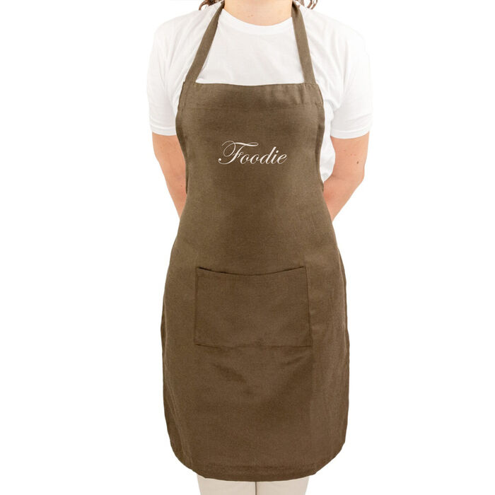 Brown chest apron - Personalized