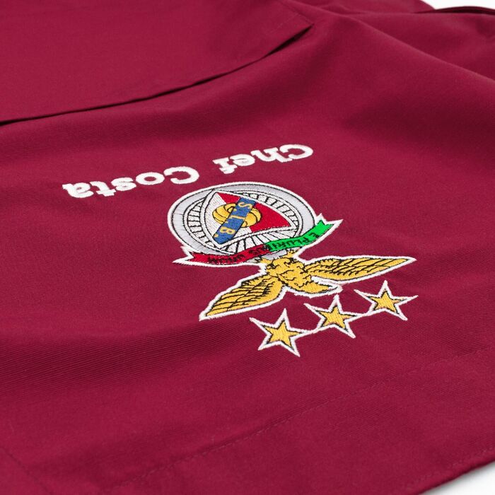 BENFICA - Anti-stain apron - Bordeaux - Personalized