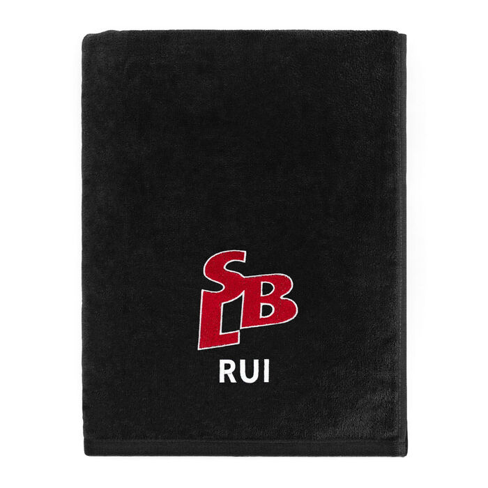 BENFICA - Beach towel - Black - Personalized