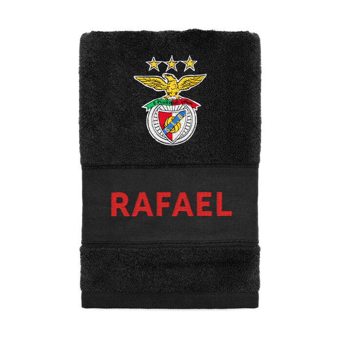 BENFICA - Hand towel - Black - Personalized