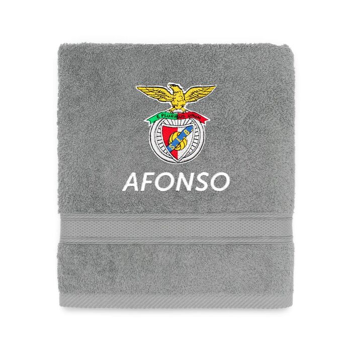 BENFICA - Bath towel - Grey - Personalized