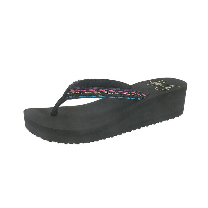 BEPPI - Wedge flip-flops - Black