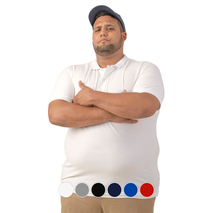 Big Size - Short Sleeve Polo - Man