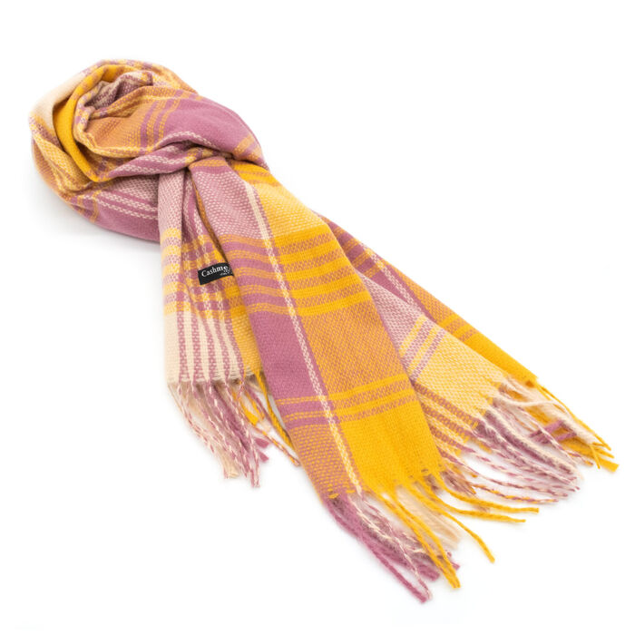 FYL - Cachecol Plaid - Mulher - Amarelo