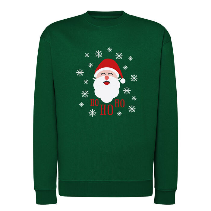 FYL - Sweatshirt de Natal Santa Klaus - Verde - Unissexo