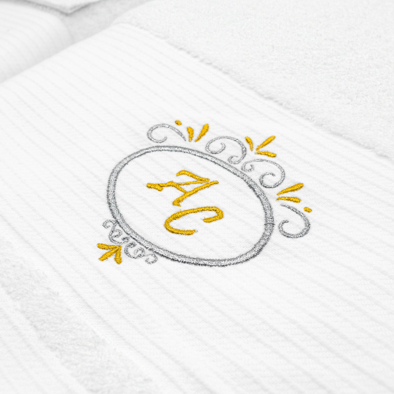 Bathrobe and towels bath set - Personalized - Deluxe