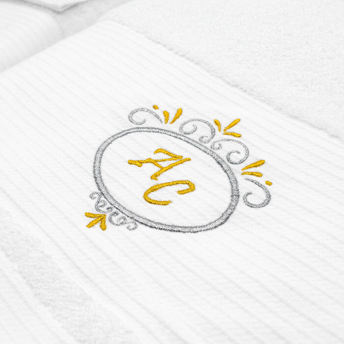 Bathrobe and towels bath set - Personalized - Deluxe