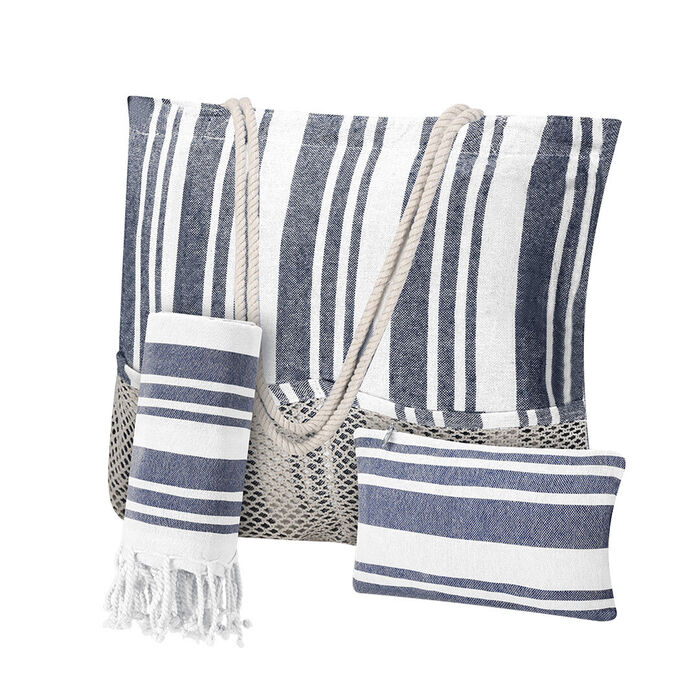 Beach set Bekoran - Navy Blue
