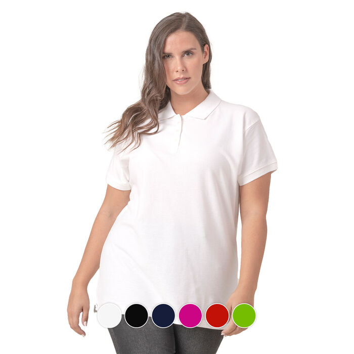 Curves - Short Sleeve Polo - Woman