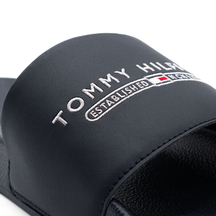 TOMMY HILFIGER - Beach slides - Man - Navy Blue