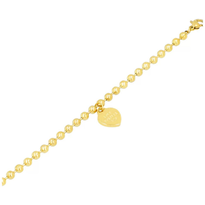FYL - Pulseira em aço Love Forever - Dourado