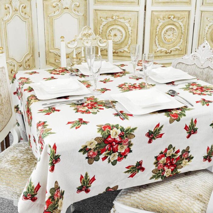 Toalha de mesa de Natal Holly
