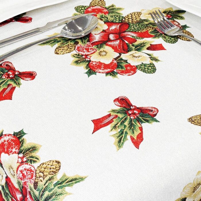 Toalha de mesa de Natal Holly