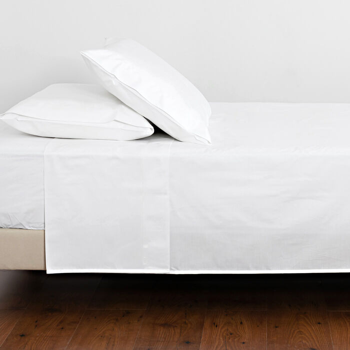Hotel Bed Sheets - Flat - Cotton/Percale Polyester - with simple sheath