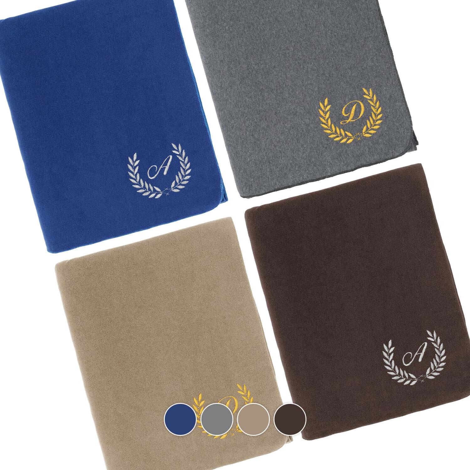 Polar fleece blanket - Personalized - Laurel