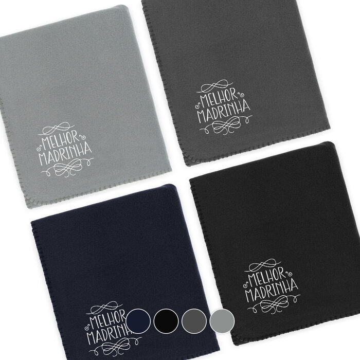 FYL - Polar fleece blanket - Melhor Madrinha embroidery
