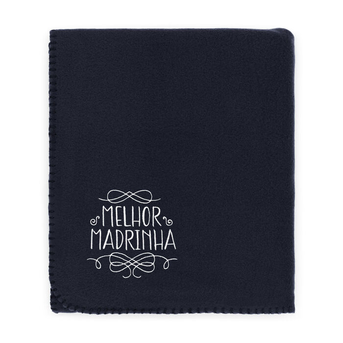 FYL - Polar fleece blanket - Melhor Madrinha embroidery